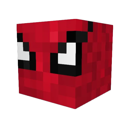 PeterParker26 Minecraft avatar head, 3D render