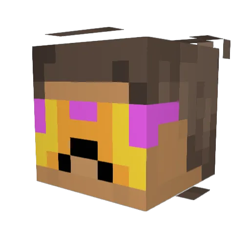 PeterPizzarelli Minecraft avatar head, 3D render