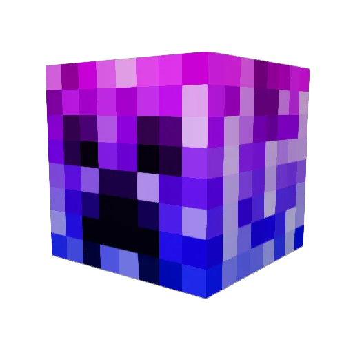 PeterSora Minecraft avatar head, 3D render
