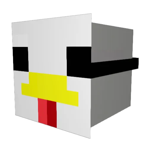 Peter_Abro Minecraft avatar head, 3D render