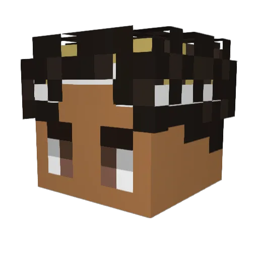 Peterinolo Minecraft avatar head, 3D render