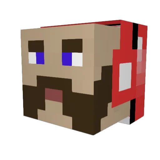 Peterle6395 Minecraft avatar head, 3D render