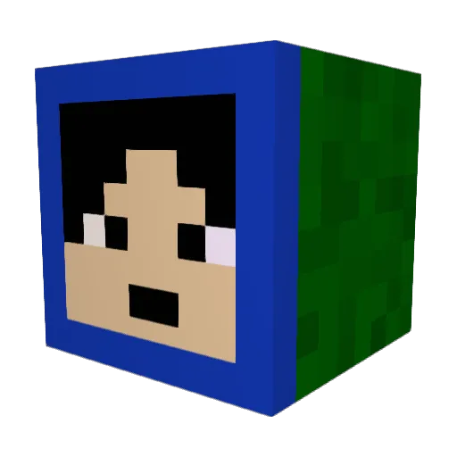 Peters2202 Minecraft avatar head, 3D render