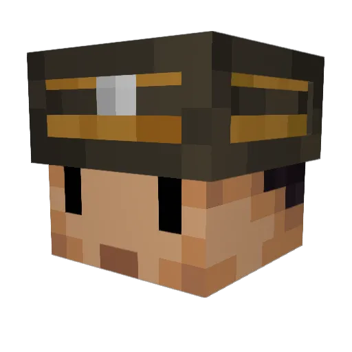 Petersen023 Minecraft avatar head, 3D render