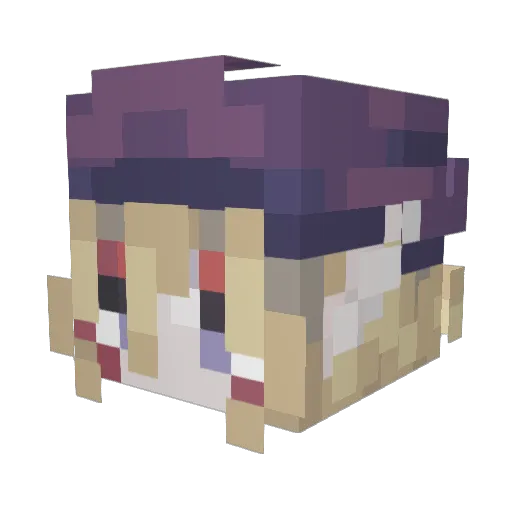 Petershs Minecraft avatar head, 3D render