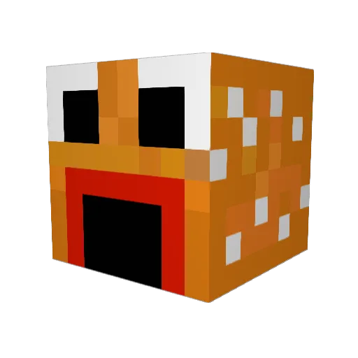 Petey94 Minecraft avatar head, 3D render