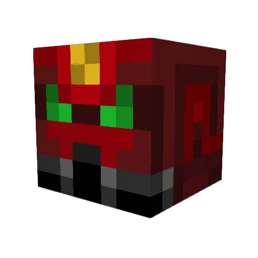 Peti420 Minecraft avatar head, 3D render
