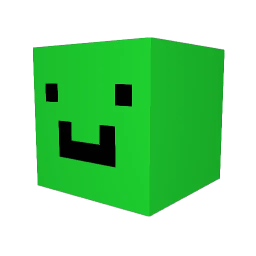 PetiGameplay Minecraft avatar head, 3D render