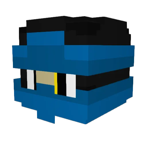 Peti_1404 Minecraft avatar head, 3D render
