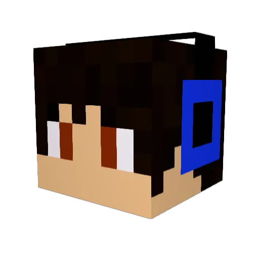 Petinga18 Minecraft avatar head, 3D render
