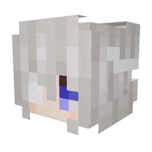 PetitFourmis Minecraft avatar head, 3D render
