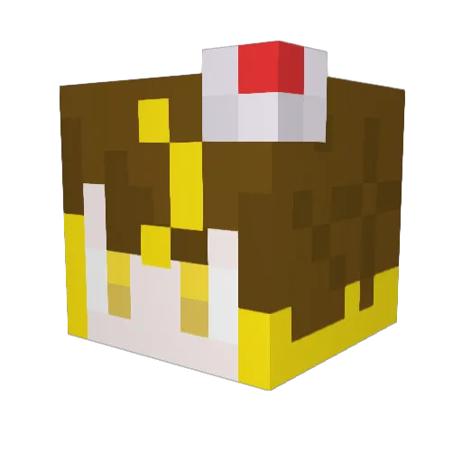 Petit_1004 Minecraft avatar head, 3D render