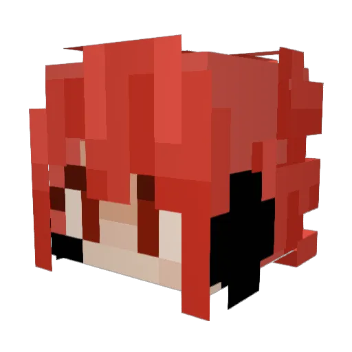 Petit_Nuts Minecraft avatar head, 3D render