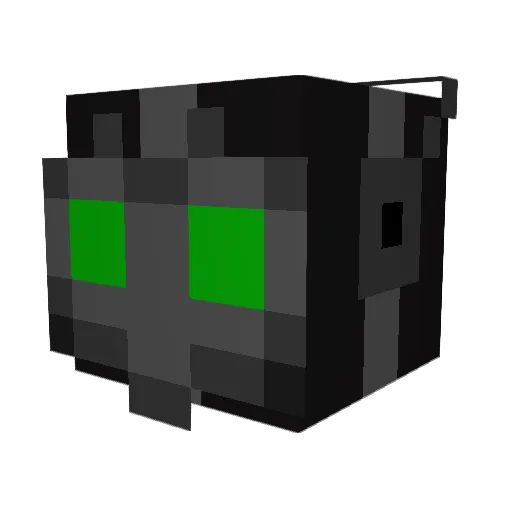 Petit_Umbrella Minecraft avatar head, 3D render