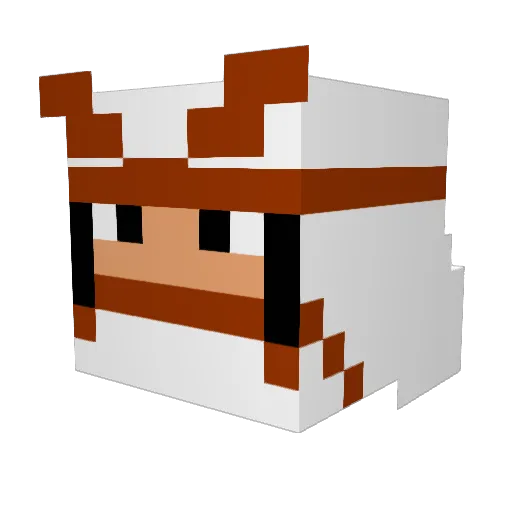 Petit_Vampire Minecraft avatar head, 3D render