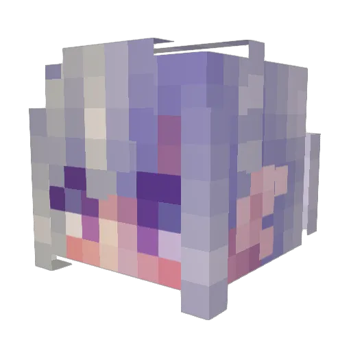 PetiteEgg Minecraft avatar head, 3D render