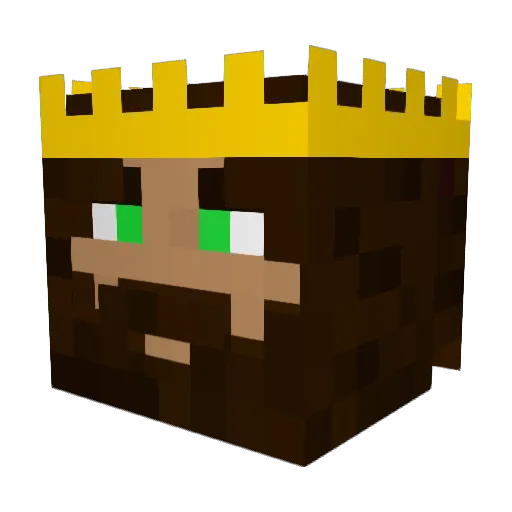 Petite_Lu Minecraft avatar head, 3D render