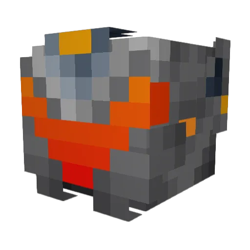 Petites2 Minecraft avatar head, 3D render