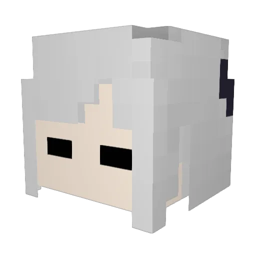 PetlyakovPeshka Minecraft avatar head, 3D render