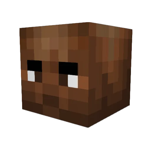 Petoneta Minecraft avatar head, 3D render