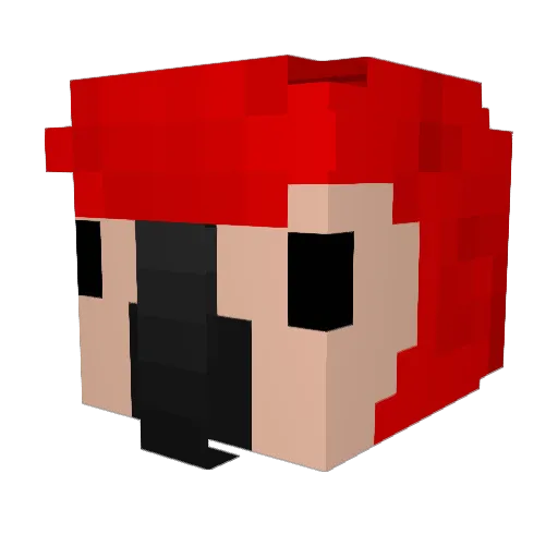 Petoskey Minecraft avatar head, 3D render