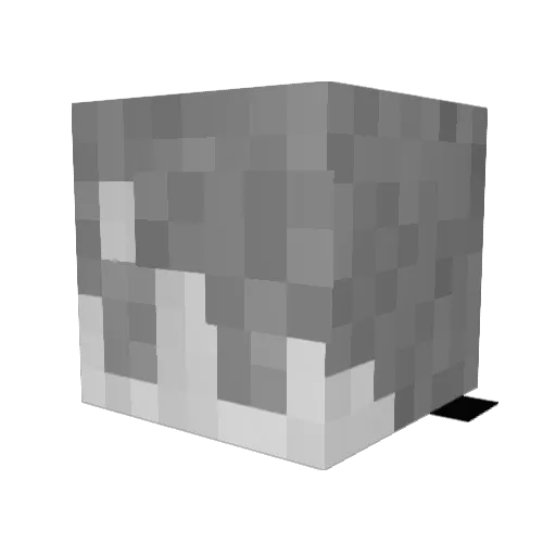 Petql Minecraft avatar head, 3D render
