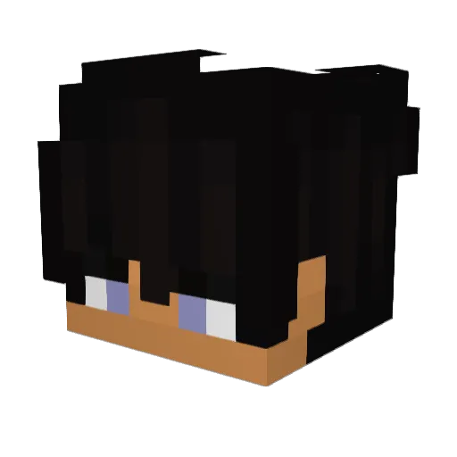 PetrBeatz Minecraft avatar head, 3D render