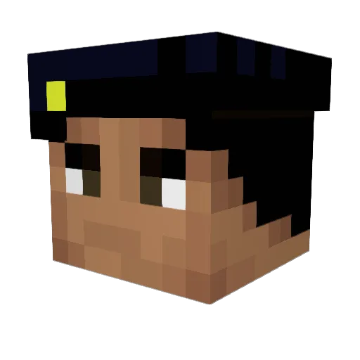 PetrNaj Minecraft avatar head, 3D render