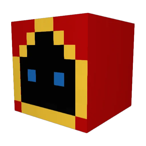 PetrSUB Minecraft avatar head, 3D render