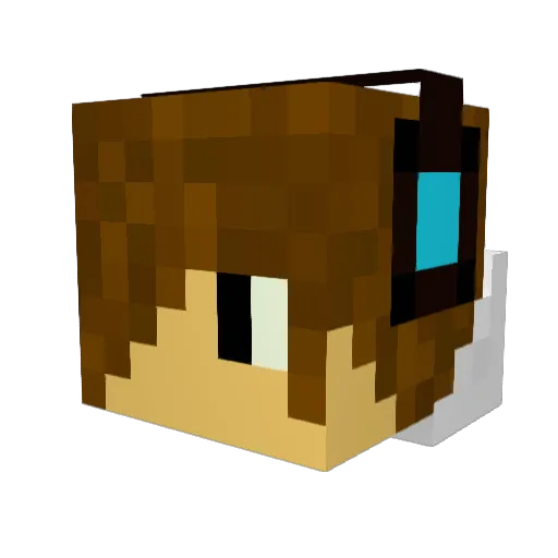 PetrZfIrst Minecraft avatar head, 3D render