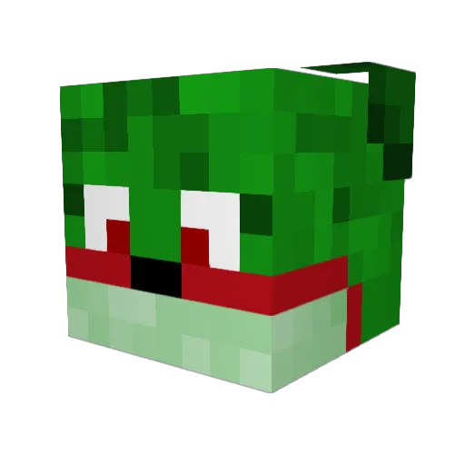 PetraWolf Minecraft avatar head, 3D render