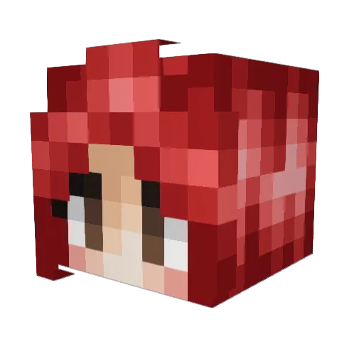 Petra_12 Minecraft avatar head, 3D render