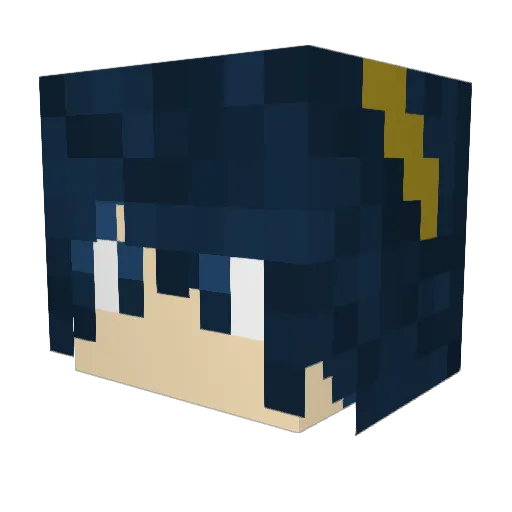 PetrasTYR Minecraft avatar head, 3D render