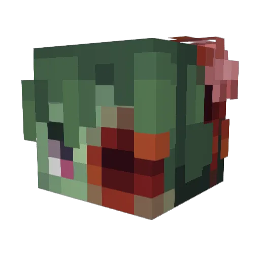 Petrey_ Minecraft avatar head, 3D render