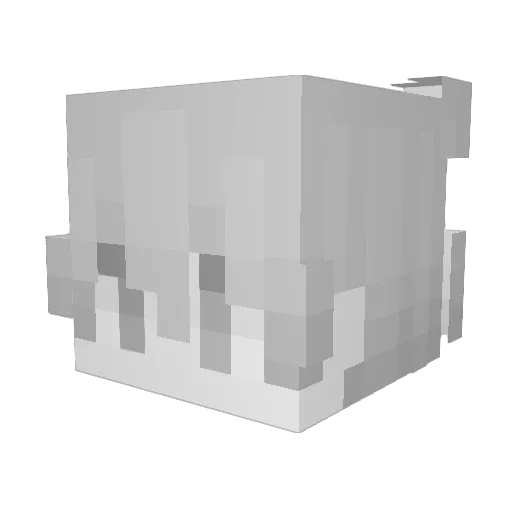 Petricode Minecraft avatar head, 3D render