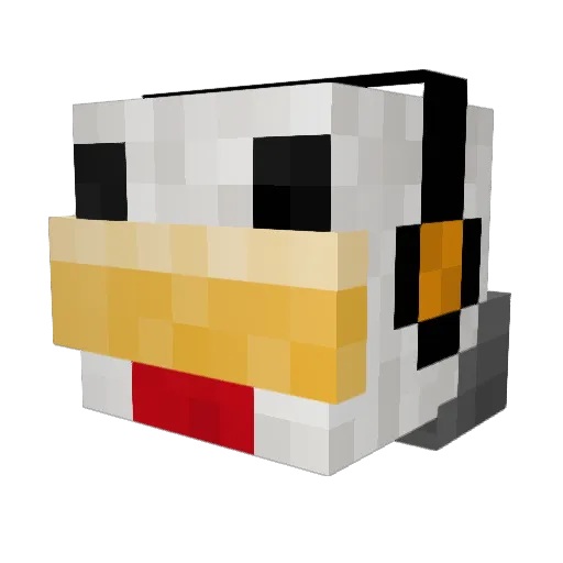 Petrik2B Minecraft avatar head, 3D render
