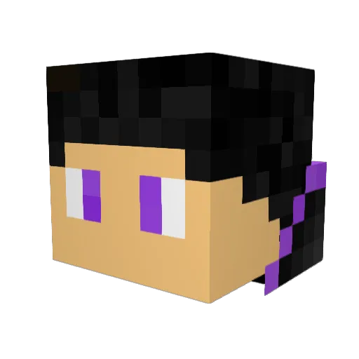 Petris87 Minecraft avatar head, 3D render