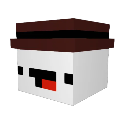 Petrman12345 Minecraft avatar head, 3D render