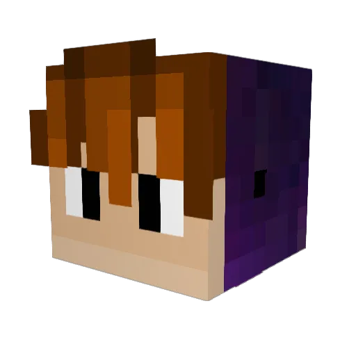 Petronix Minecraft avatar head, 3D render