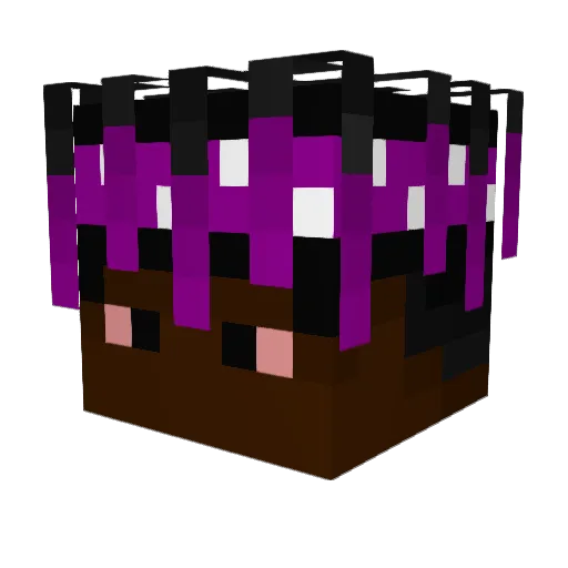 PetrusDK Minecraft avatar head, 3D render