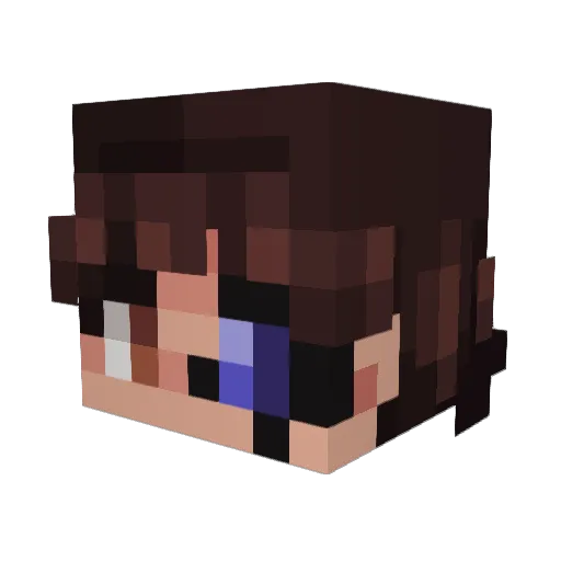 Petrus_40k Minecraft avatar head, 3D render
