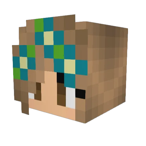 PetsnanaG Minecraft avatar head, 3D render
