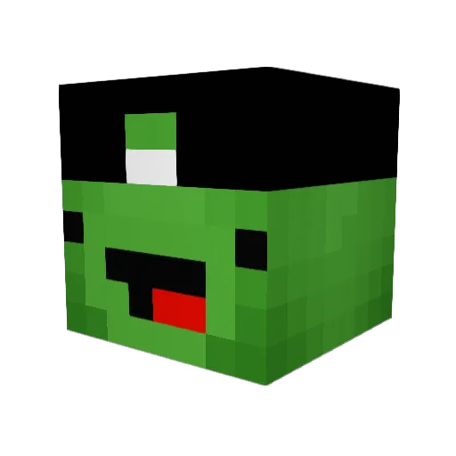 PetterOK Minecraft avatar head, 3D render