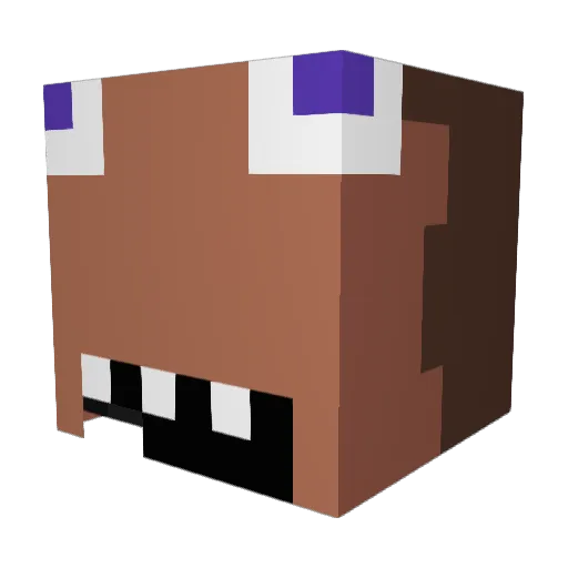 Pettko Minecraft avatar head, 3D render