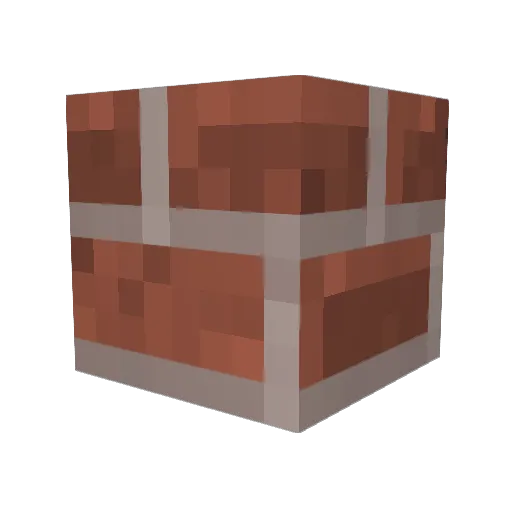 PetyBear Minecraft avatar head, 3D render