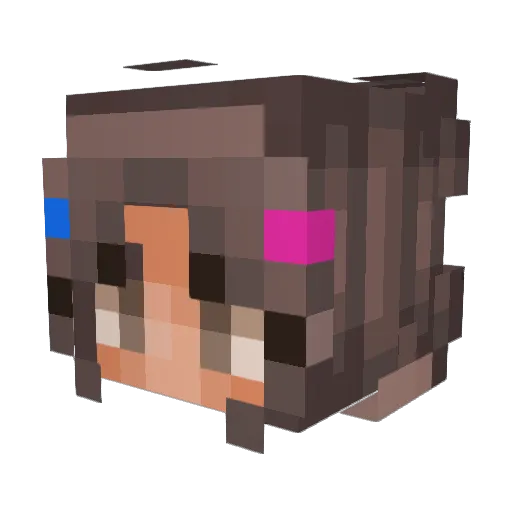 Peuckrt10 Minecraft avatar head, 3D render