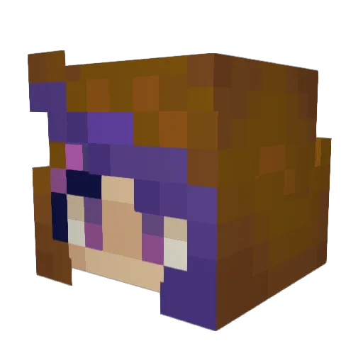 Peurc0ol Minecraft avatar head, 3D render