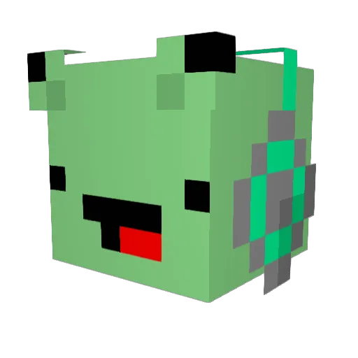Pevo_Form Minecraft avatar head, 3D render