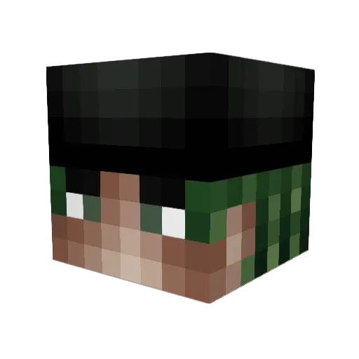 Pewfan1 Minecraft avatar head, 3D render