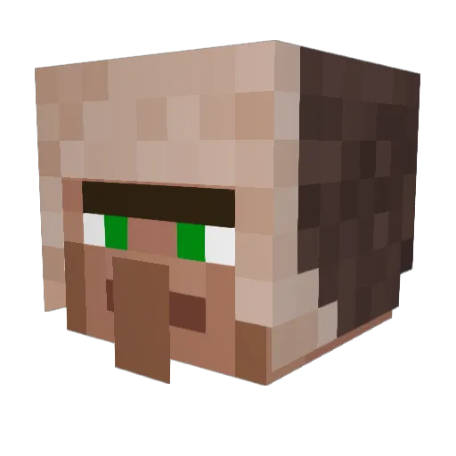 Pewsum01 Minecraft avatar head, 3D render